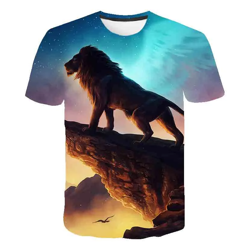 New Lion King Simba Boys New technology 3D Print Lion King T shirt fashion Clothes Children Cartoon Top For 1-14 Years Kids Wear
New Lion King Simba Boys New technology 3D Print Lion King T shirt fashion Clothes Children Cartoon Top For 1-14 Years Kids Wear