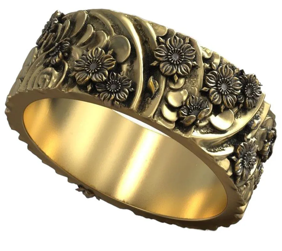 10g Wind And Flowers Traditional Japanese Ornament 925 Solid Sterling Silver Rings
10g Wind And Flowers Traditional Japanese Ornament 925 Solid Sterling Silver Rings