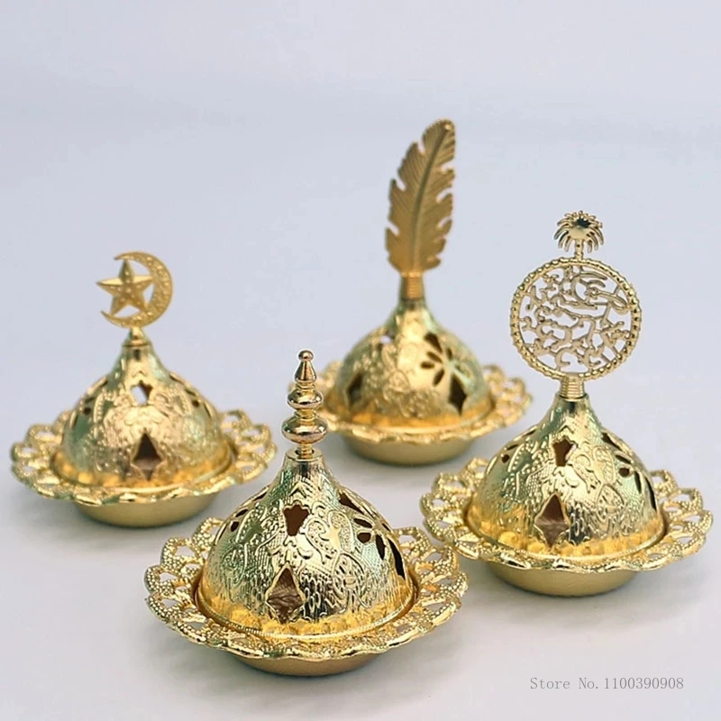 Small Incense Burner Metal Iron Luxury Hollow Arab Style Censer Holder for Home Bedroom Living Room Decoration Incienso Quemador
Small Incense Burner Metal Iron Luxury Hollow Arab Style Censer Holder for Home Bedroom Living Room Decoration Incienso Quemador