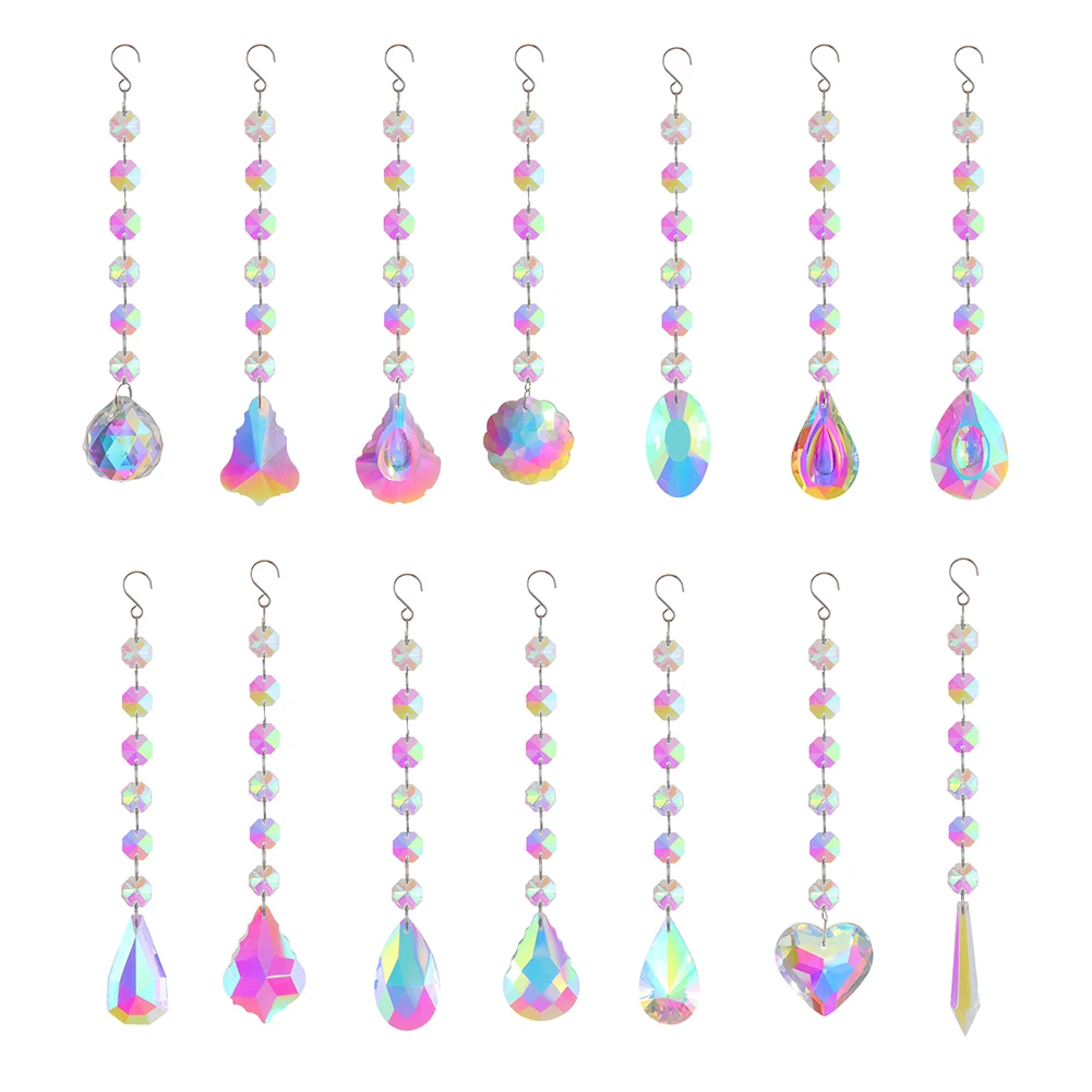 Crystal Windchimes Ornaments AB Color Beads Window Craft Outdoor Garden Hanging Pendant Craft for Home Bedroom Balcony Decor
Crystal Windchimes Ornaments AB Color Beads Window Craft Outdoor Garden Hanging Pendant Craft for Home Bedroom Balcony Decor