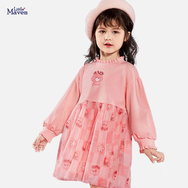 HIBYHOBY 2022 Baby Girls Long Sleeves Dress Autumn Pink Casual Clothes with Lovely Bear Pretty and Elegant for Kids 2-7 year
HIBYHOBY 2022 Baby Girls Long Sleeves Dress Autumn Pink Casual Clothes with Lovely Bear Pretty and Elegant for Kids 2-7 year