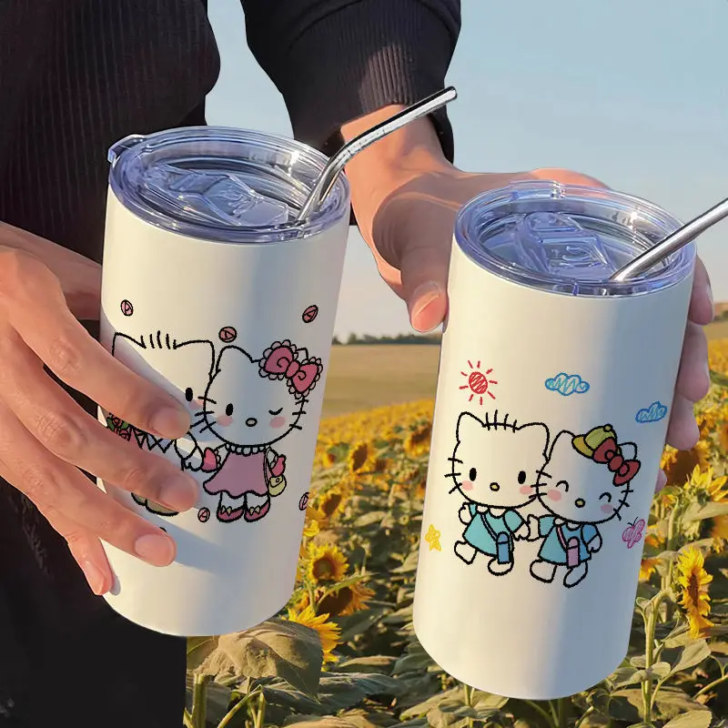 Sanrio Water Cup Kawaii Anime Figure Hello Kitty New Style Straw Good Looks Summer Fashion Portable Travel Sports Straight Drink
Sanrio Water Cup Kawaii Anime Figure Hello Kitty New Style Straw Good Looks Summer Fashion Portable Travel Sports Straight Drink