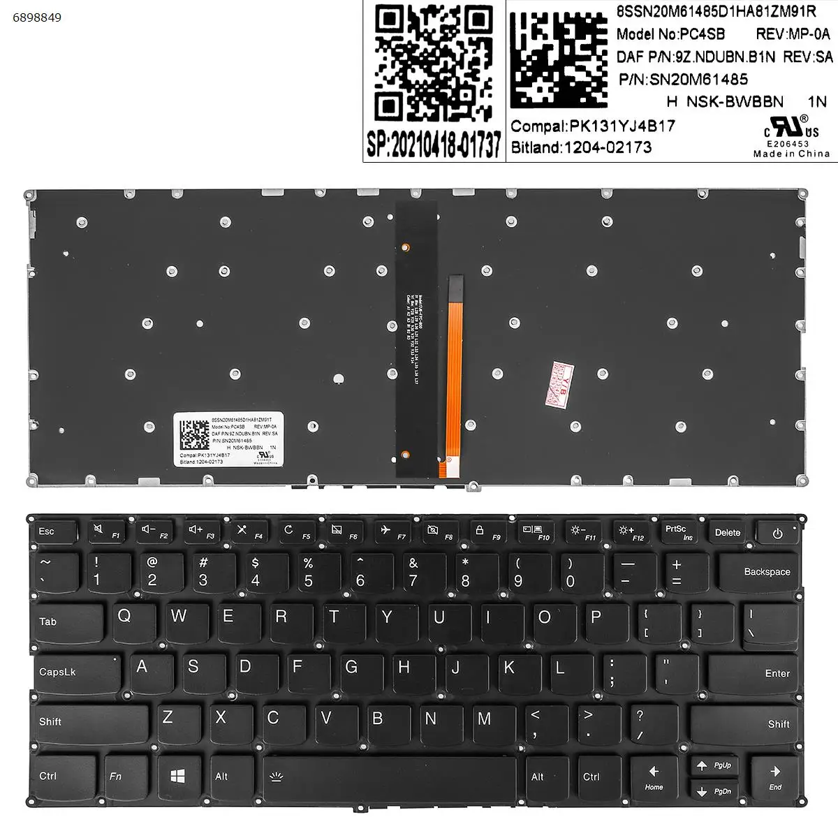 Клавиатура US для ноутбука LENOVO V720-14 V720-14IKB V720-14-ISE 7000-13 с черной подсветкой
Клавиатура US для ноутбука LENOVO V720-14 V720-14IKB V720-14-ISE 7000-13 с черной подсветкой