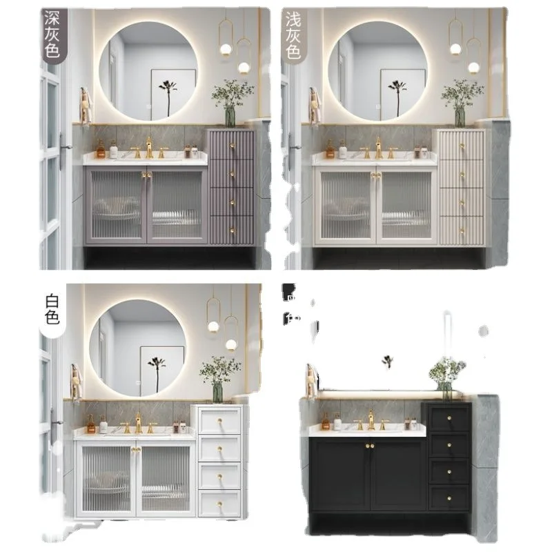 Light luxury oak bathroom cabinet combination washbasin high and low net red bathroom slate washbasin wash hands
Light luxury oak bathroom cabinet combination washbasin high and low net red bathroom slate washbasin wash hands
