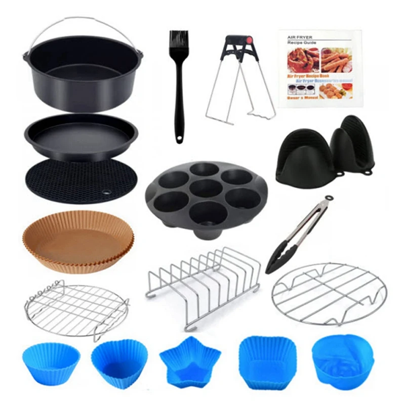 Air Fryer Accessories 8 Inch Fit For Air Fryer 4.2-5.8QT Baking Basket Pizza Plate Grill Pot Kitchen Cook Tool For Party
Air Fryer Accessories 8 Inch Fit For Air Fryer 4.2-5.8QT Baking Basket Pizza Plate Grill Pot Kitchen Cook Tool For Party