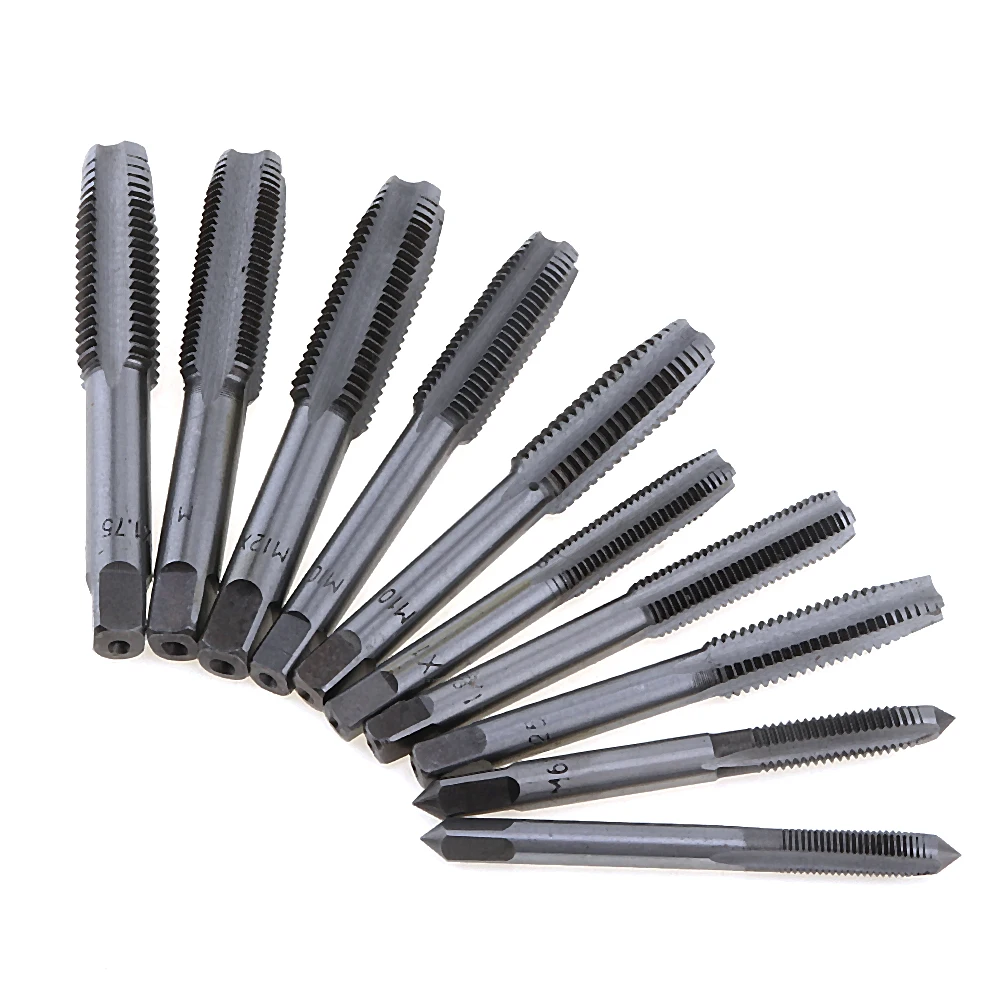 10pcs Hand Tool Tap Die Screw Thread Metric Plugs Sets M6 / M7 / M8 / M10 / M12 with Straight Flute Drill Set for Woodworking 
10pcs Hand Tool Tap Die Screw Thread Metric Plugs Sets M6 / M7 / M8 / M10 / M12 with Straight Flute Drill Set for Woodworking