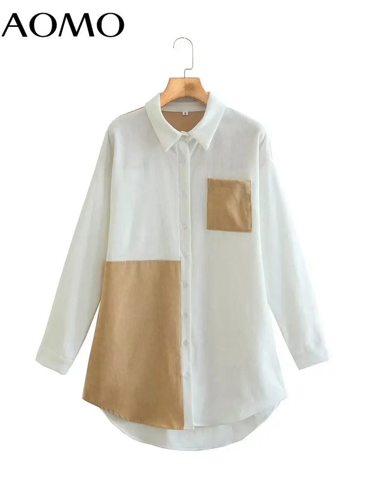 AOMO 2022 Fashion Patchwork Pocket Shirt Dress Long Sleeve Female Short Dresses 8Y102A
AOMO 2022 Fashion Patchwork Pocket Shirt Dress Long Sleeve Female Short Dresses 8Y102A