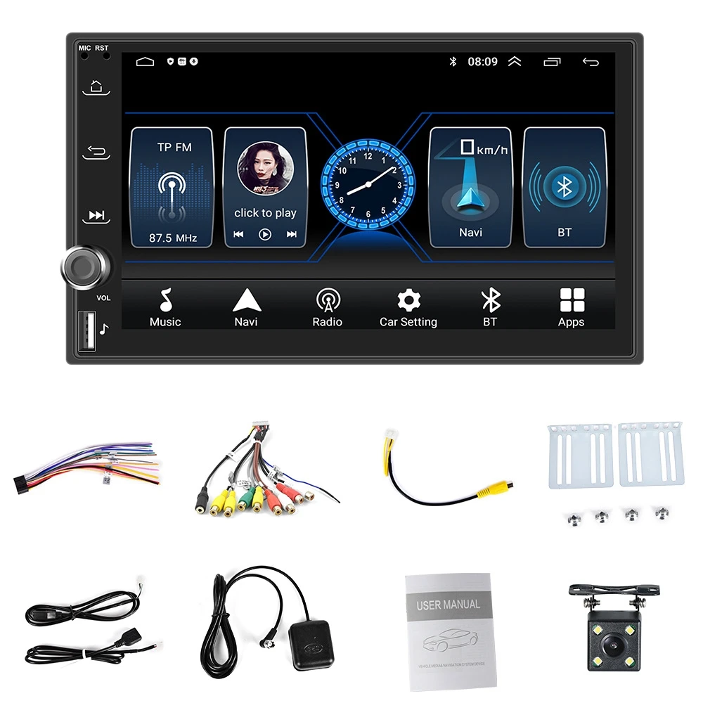 Car Radio 2Din Android 10 7Inch Car Multimedia Player Carplay Android Auto for-Nissan Hyundai Kia Toyota A
Car Radio 2Din Android 10 7Inch Car Multimedia Player Carplay Android Auto for-Nissan Hyundai Kia Toyota A