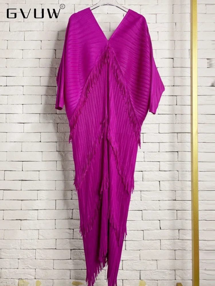 GVUW Pleated Maxi Dress Tassel Women V Neck Batwing Sleeve Causal Style Elegant Mermaid Dresses 2023 New Spring Fashion 17D2297
GVUW Pleated Maxi Dress Tassel Women V Neck Batwing Sleeve Causal Style Elegant Mermaid Dresses 2023 New Spring Fashion 17D2297