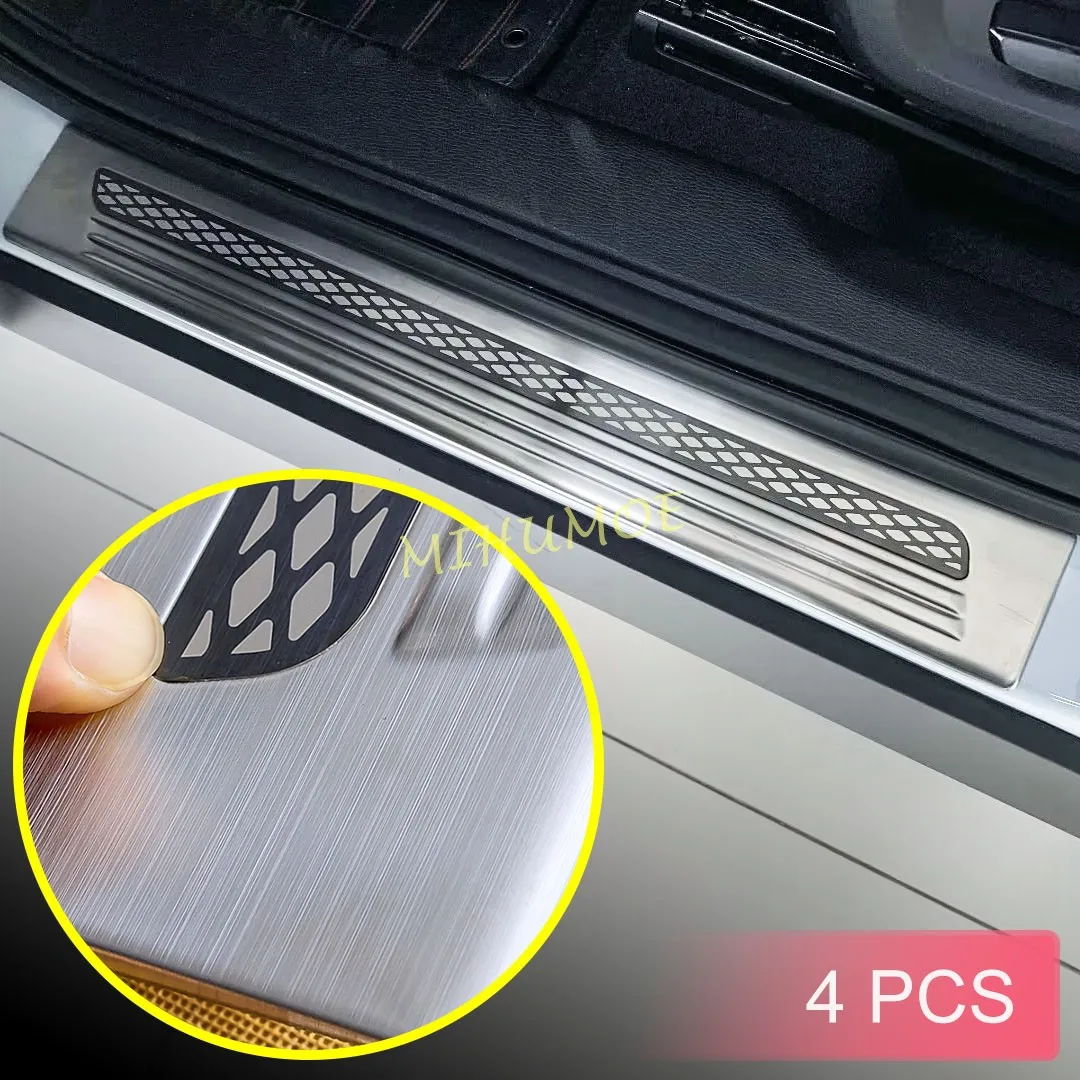 

For Mitsubishi Outlander 2022 2023 2024 Sainless Steel Door Sill Kick Scuff Protector Guard Cover