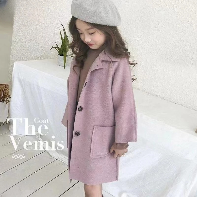 Girls' Woolen Coat Spring and Autumn New Middle and Big Children's Double-sided Children's Winter Clothing Woolen Coat
Girls' Woolen Coat Spring and Autumn New Middle and Big Children's Double-sided Children's Winter Clothing Woolen Coat