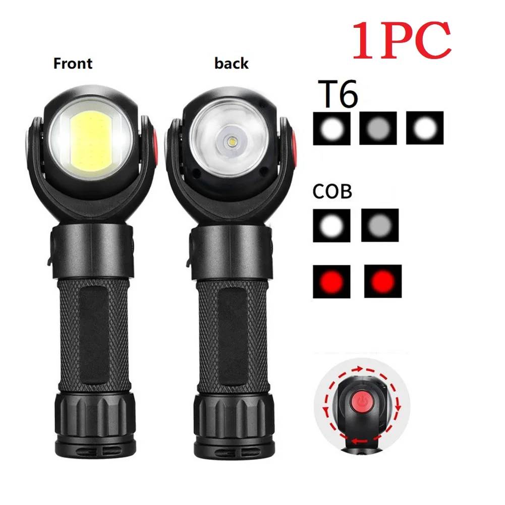 1pc + COB LED Flashlight 360 Degree Rotating Lamp USB Rechargeable Torch LED Camping Light IP65 Waterproof Built-in Magnet
1pc + COB LED Flashlight 360 Degree Rotating Lamp USB Rechargeable Torch LED Camping Light IP65 Waterproof Built-in Magnet