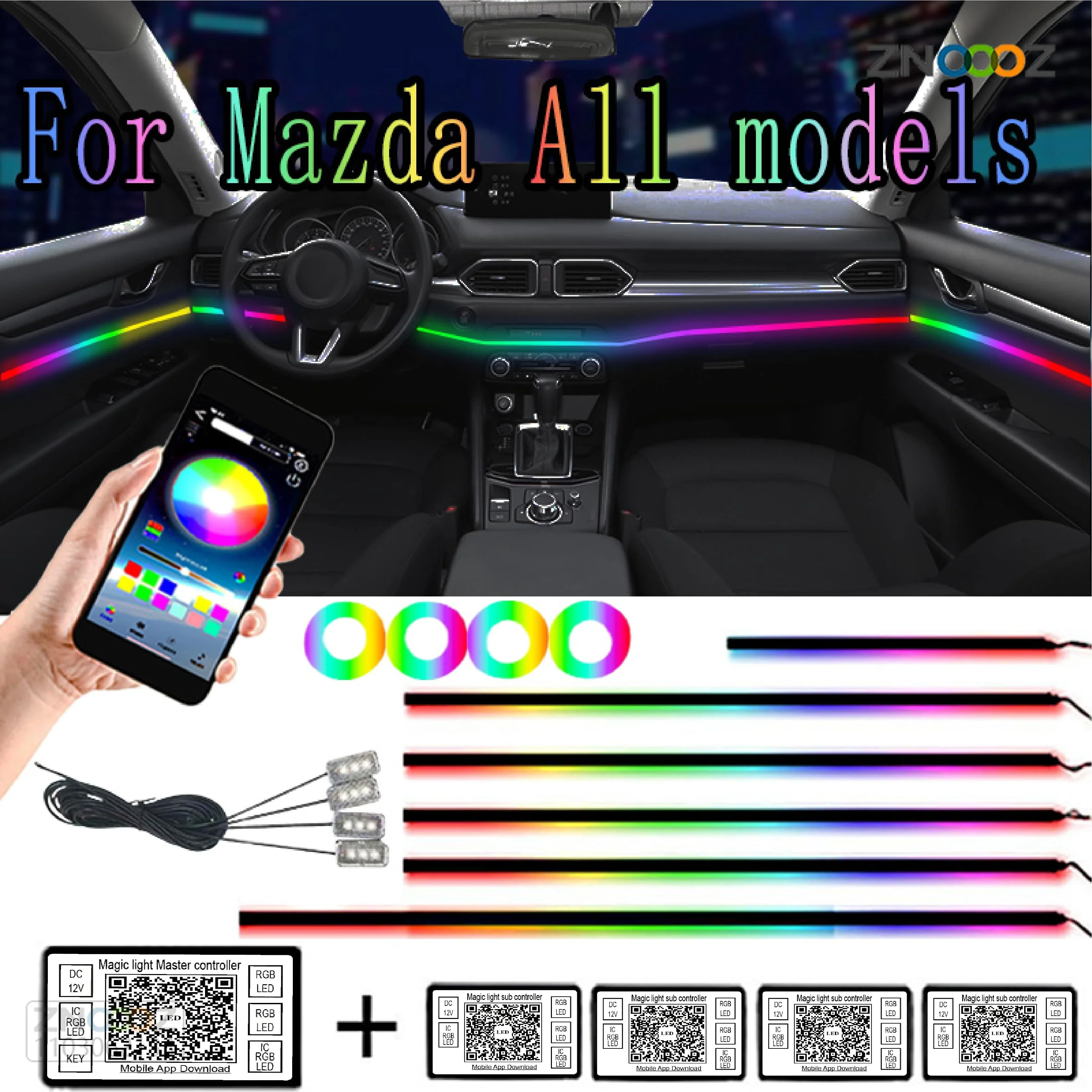 Для Mazda 64 цвет симфония RGB Автомобильная фотография интерьер окружающей среды
Для Mazda 64 цвет симфония RGB Автомобильная фотография интерьер окружающей среды