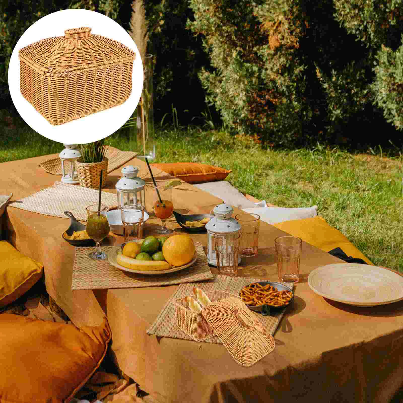 Rattan Storage Basket Kitchen Woven Fruit Desktop Gift Baskets For Organizing Decorative Home
Rattan Storage Basket Kitchen Woven Fruit Desktop Gift Baskets For Organizing Decorative Home