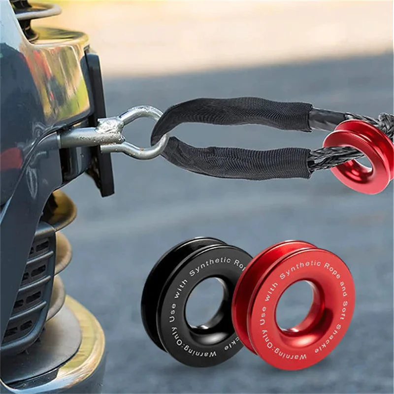 

Recovery Ring Winch Rope Winch Snatch Recovery Ring 17 Ton Knot Rope Soft Shackle Winch Rope Trailer Rope Trailer Hook Off-Road