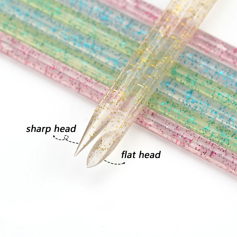 100pcs Nail Cuticle Pusher Crystal Double End Reusable Manicures Fork Sticks for Dead Skin Remove Fingers Sticks Nails Tools
100pcs Nail Cuticle Pusher Crystal Double End Reusable Manicures Fork Sticks for Dead Skin Remove Fingers Sticks Nails Tools