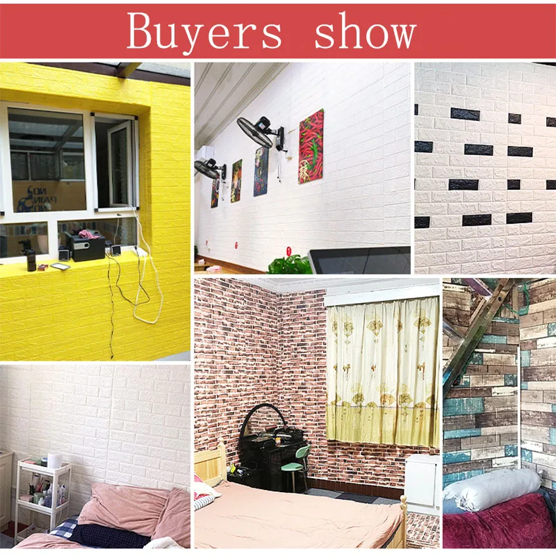 3D Wall Sticker 70x38cm Self Adhesive Foam Brick Room Decor DIY 3D Wallpaper Wall Decor Kids Room Living Wall Sticker
3D Wall Sticker 70x38cm Self Adhesive Foam Brick Room Decor DIY 3D Wallpaper Wall Decor Kids Room Living Wall Sticker