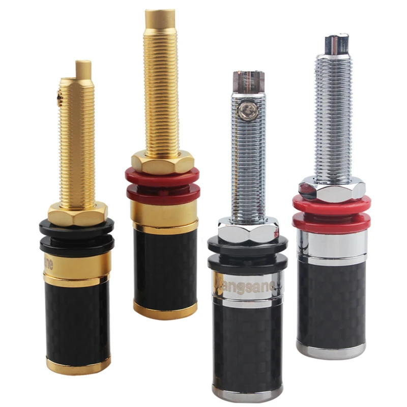 Hi-end Copper Binding Post Gold / Rhodium-plated Terminal Banana Plug Jack Internal Line Interface
Hi-end Copper Binding Post Gold / Rhodium-plated Terminal Banana Plug Jack Internal Line Interface