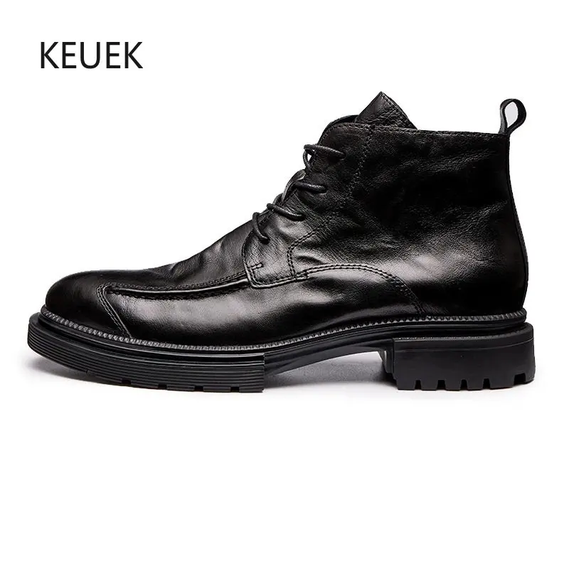 New British Style Genuine Leather Lace-Up High Top Outdoor Chelsea Boots Men Shoes Autumn Winter Work Business Ankle Boots 5C
New British Style Genuine Leather Lace-Up High Top Outdoor Chelsea Boots Men Shoes Autumn Winter Work Business Ankle Boots 5C