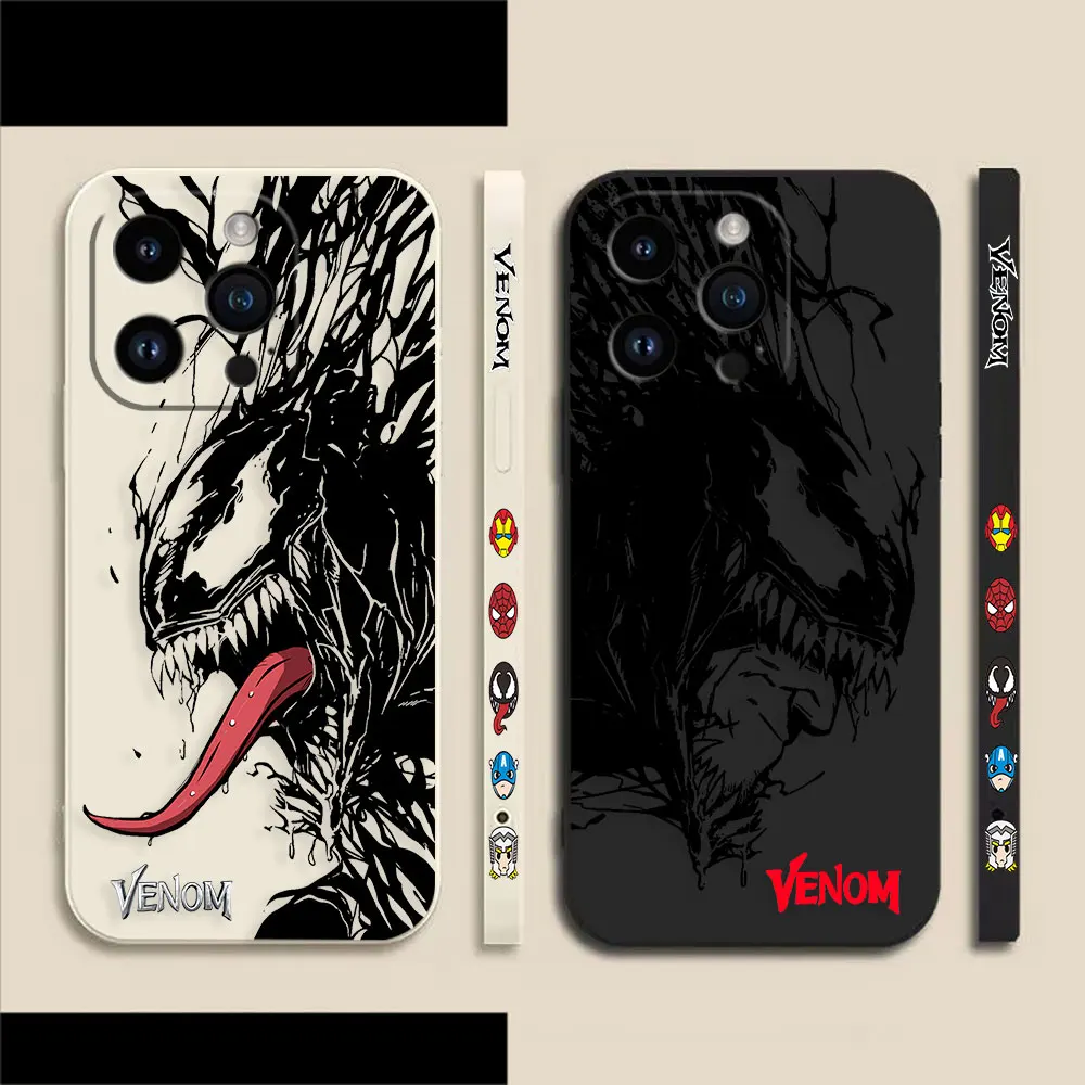 Marvel Black Venom Comics Phone Case For Apple iPhone 14 13 12 11 Pro XS Max Mini X XR SE 7 8 6 6S Plus Colour Liquid Case Funda
Marvel Black Venom Comics Phone Case For Apple iPhone 14 13 12 11 Pro XS Max Mini X XR SE 7 8 6 6S Plus Colour Liquid Case Funda