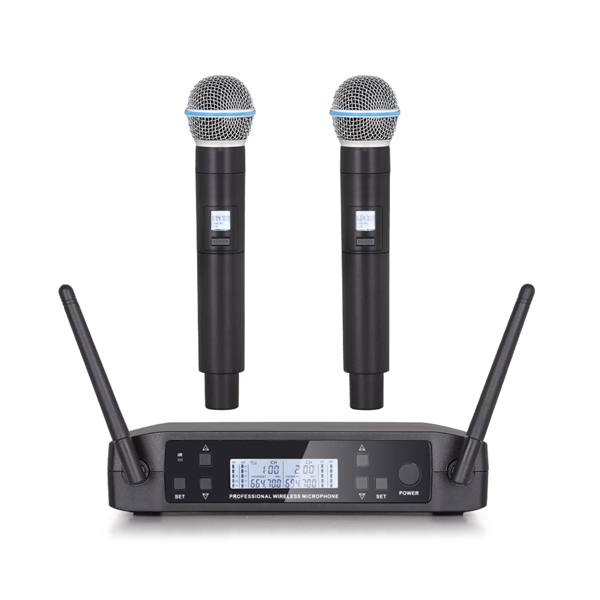 Wireless Microphone GLXD4 Professional UHF System Handheld Mic for Stage Speech Wedding Show Band Party Church-US Plug
Wireless Microphone GLXD4 Professional UHF System Handheld Mic for Stage Speech Wedding Show Band Party Church-US Plug