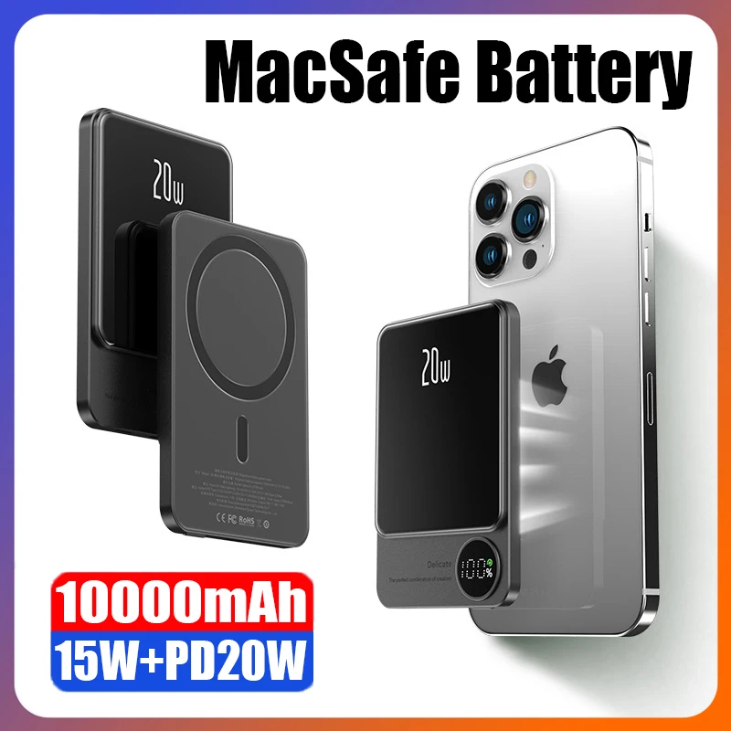 10000mAh Magnetic Wireless Power Bank 22.5W Super Fast Charger For iPhone 12 11 13 14 Pro Max Macsafe External Auxiliary Battery
10000mAh Magnetic Wireless Power Bank 22.5W Super Fast Charger For iPhone 12 11 13 14 Pro Max Macsafe External Auxiliary Battery