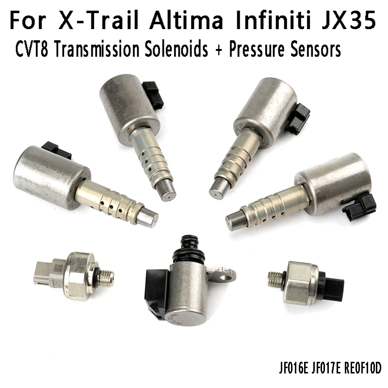 CVT8 Gearbox Transmission Solenoids + Pressure Sensors For Nissan X-Trail Altima Infiniti JX35 JF016E JF017E RE0F10D
CVT8 Gearbox Transmission Solenoids + Pressure Sensors For Nissan X-Trail Altima Infiniti JX35 JF016E JF017E RE0F10D