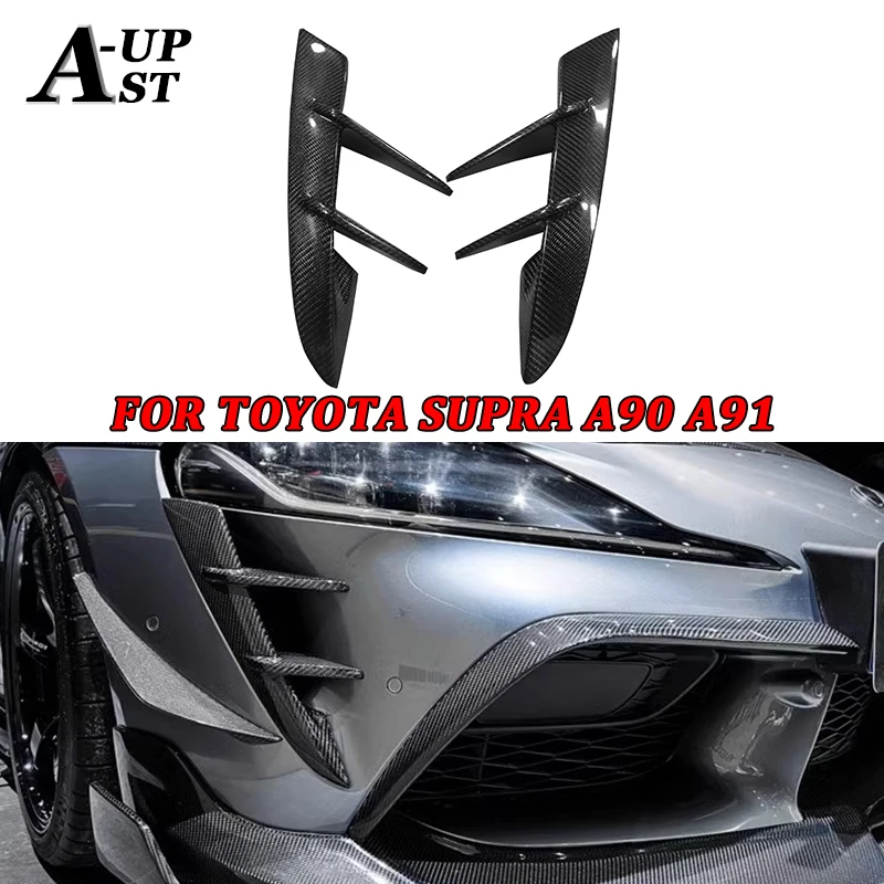 Ветровой нож из углеродного волокна для Toyota Supra GR A90 A91 MK5 сплиттер переднего