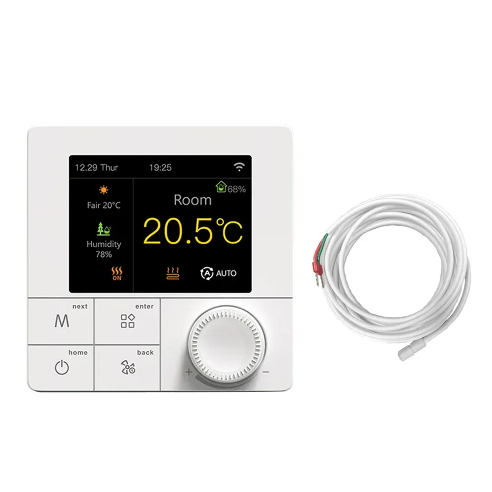 Smart Floor Heating Thermostat For Tuya WiFi Electric Floor Heating Water Gas Boiler Thermostat Temperature Controller
Smart Floor Heating Thermostat For Tuya WiFi Electric Floor Heating Water Gas Boiler Thermostat Temperature Controller