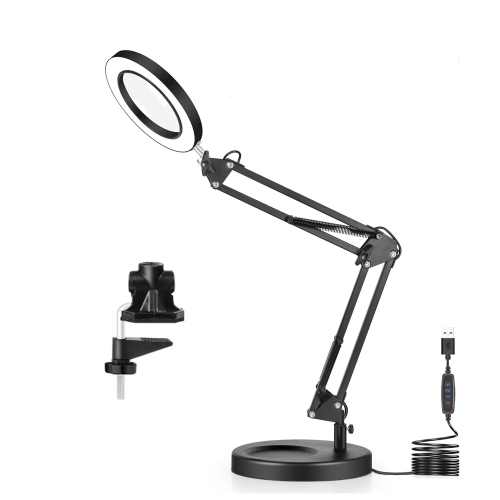 5X LED 64 LED Lights Magnifying Lamp Magnification Adjustable Lamp Head Ideal for Reading Crafts and Soldering Versatile
5X LED 64 LED Lights Magnifying Lamp Magnification Adjustable Lamp Head Ideal for Reading Crafts and Soldering Versatile