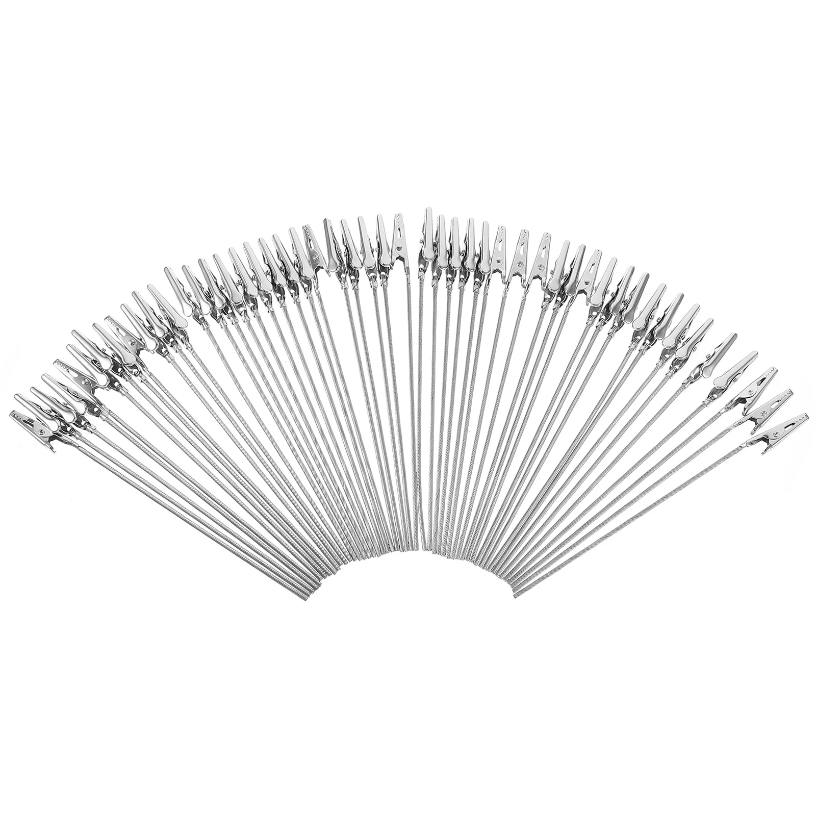 50 Pcs Crafts Metal Decor Memo Clamp Alligator Clamps Silk Rope Table Number Clips Wire Office Message Stainless Steel Pictures
50 Pcs Crafts Metal Decor Memo Clamp Alligator Clamps Silk Rope Table Number Clips Wire Office Message Stainless Steel Pictures