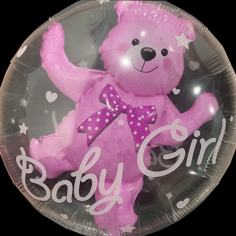 Transparent Baby Girl Boy Bear Bubble Ball Balloons Birthday Party Pink Baby Shower Girl Gender Reveal Decorations Kids Supplies
Transparent Baby Girl Boy Bear Bubble Ball Balloons Birthday Party Pink Baby Shower Girl Gender Reveal Decorations Kids Supplies