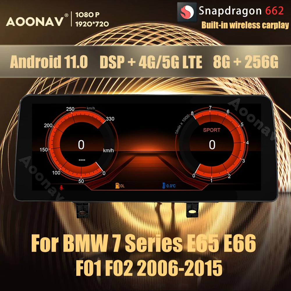 Автомобильный радиоприемник 12,3 дюйма Snapdragon 662 Android 11,0 для BMW 7 серии E65 E66 F01 F02 2006-2015 мультимедийный плеер стерео 8 + 256 ГБ
Автомобильный радиоприемник 12,3 дюйма Snapdragon 662 Android 11,0 для BMW 7 серии E65 E66 F01 F02 2006-2015 мультимедийный плеер стерео 8 + 256 ГБ