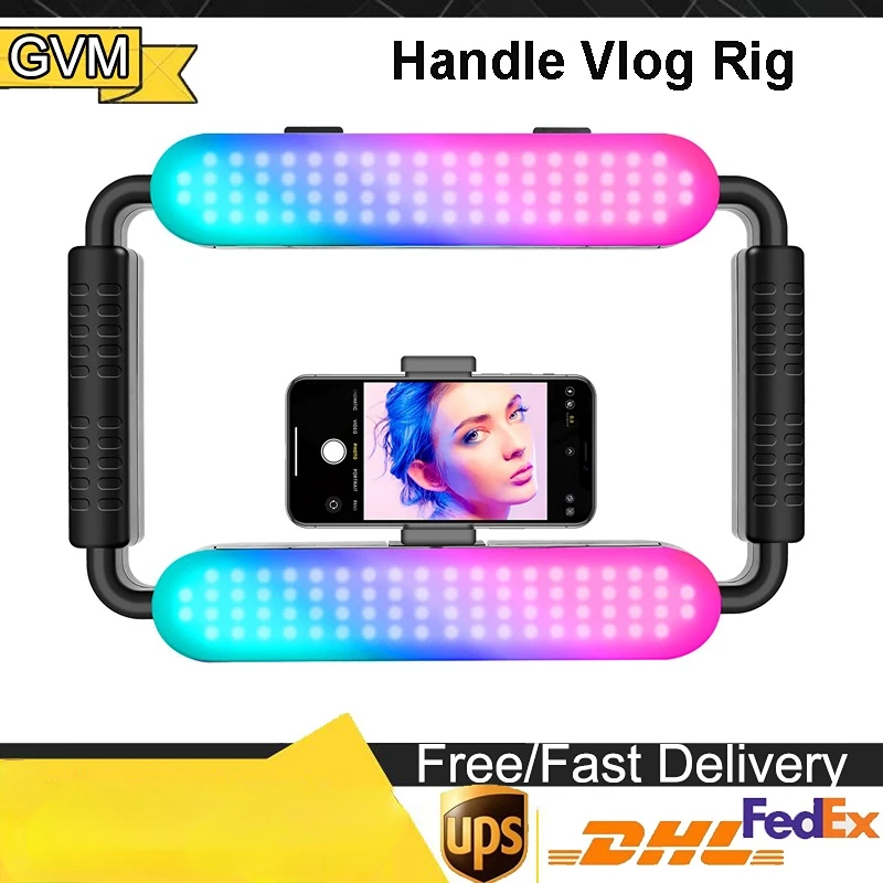 GVM On-Camera светильник смартфон с вертикальной съемкой 
GVM On-Camera светильник смартфон с вертикальной съемкой