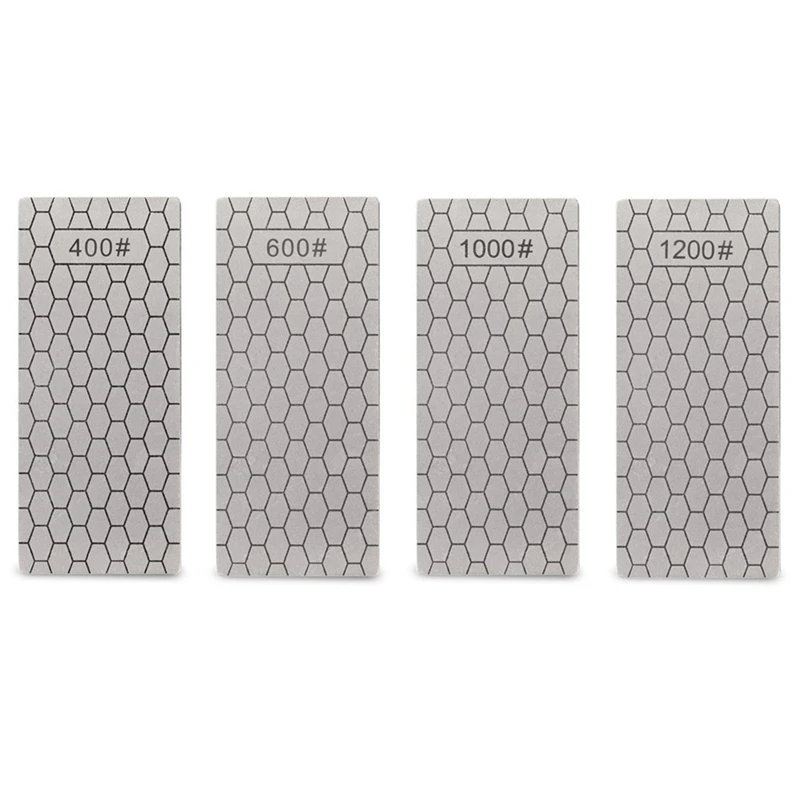 Diamond Sharpener 150X63mm Ultra-Thin Honeycomb Face Knife Whetstone Kitchen Grinding Tool (400 , 600 , 1000 , 1200 ) 
Diamond Sharpener 150X63mm Ultra-Thin Honeycomb Face Knife Whetstone Kitchen Grinding Tool (400 , 600 , 1000 , 1200 )