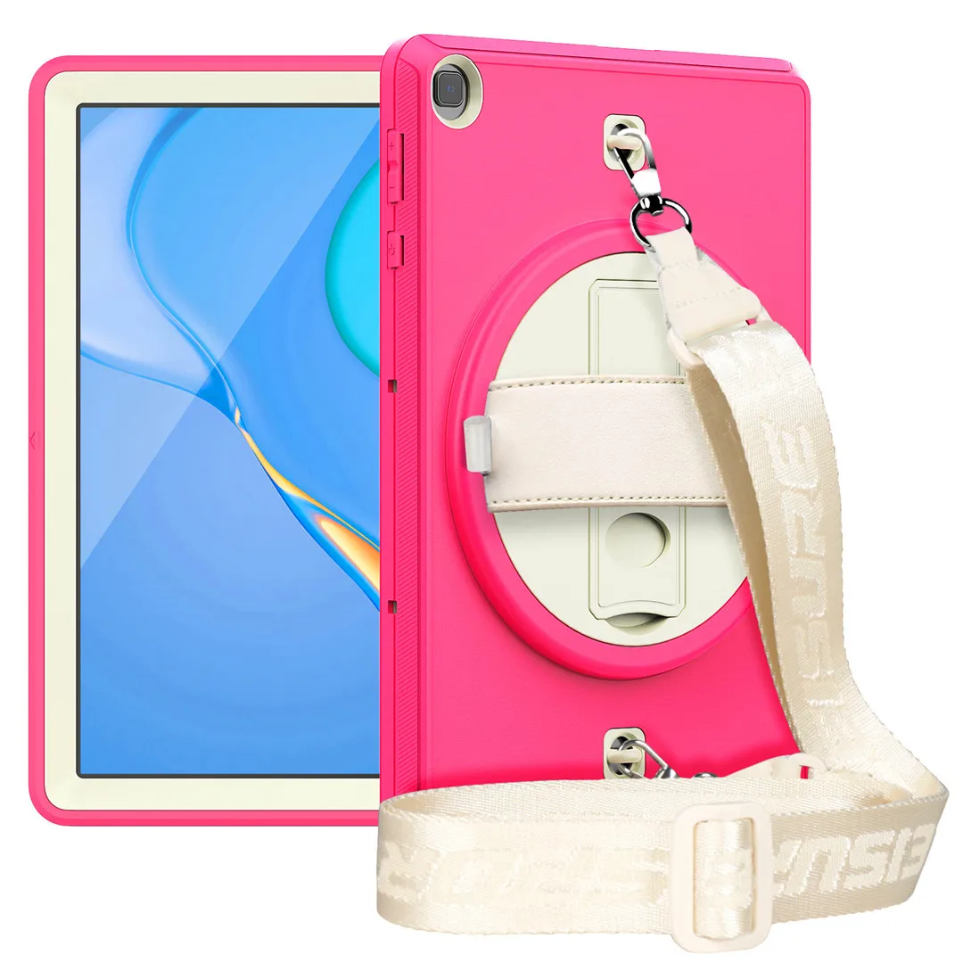 Tablet Case For Huawei Matepad T10 T10S 10.1inch 360 Rotatable Kickstand with Hand&Neck Strap Drop protection Caver+Film+Pen
Tablet Case For Huawei Matepad T10 T10S 10.1inch 360 Rotatable Kickstand with Hand&Neck Strap Drop protection Caver+Film+Pen