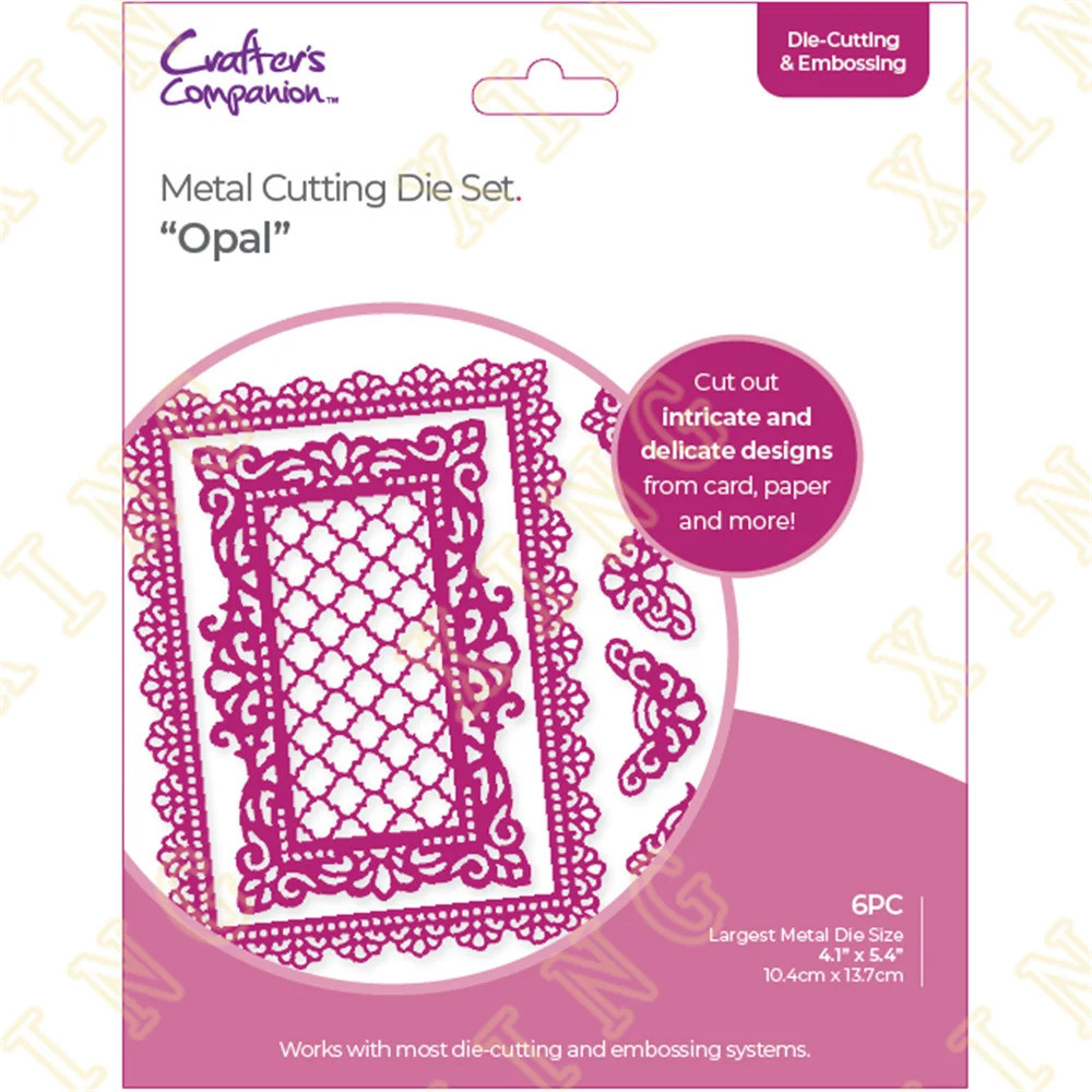 New Opal Flower Border Frame Metal Cutting Dies Scrapbook Diary Decoration Stencil Embossing Template DIY Greeting Card Handmade
New Opal Flower Border Frame Metal Cutting Dies Scrapbook Diary Decoration Stencil Embossing Template DIY Greeting Card Handmade