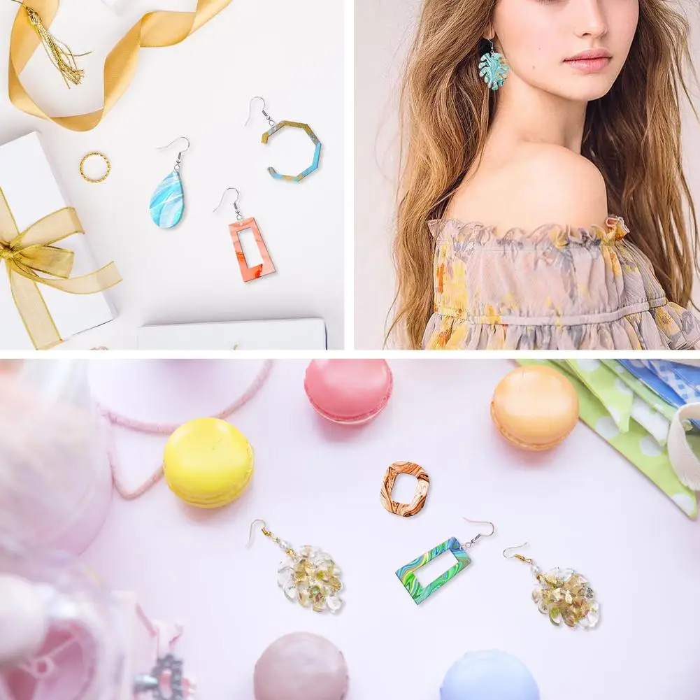 NEW Diy Silicone Earring Mold With Earring Hook Jump Rings Earring Backs For Diy Crafts Jewelry Making Keychains
NEW Diy Silicone Earring Mold With Earring Hook Jump Rings Earring Backs For Diy Crafts Jewelry Making Keychains