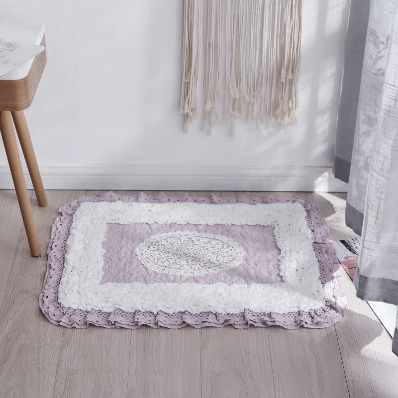 Korean Style Lace Edge Anti-slip Floor Mat Carpet Entrance Door Floor Mat Non-slip Floor Mat Living Room Decor Rugs
Korean Style Lace Edge Anti-slip Floor Mat Carpet Entrance Door Floor Mat Non-slip Floor Mat Living Room Decor Rugs