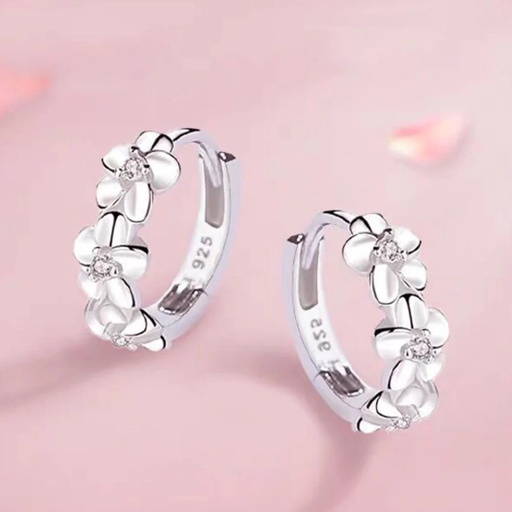JewelryTop 925 Sterling Silver Needle Earrings for Women's Wedding Fashion High Quality Jewelry Crystal Zircon Flower Type Stud
JewelryTop 925 Sterling Silver Needle Earrings for Women's Wedding Fashion High Quality Jewelry Crystal Zircon Flower Type Stud
