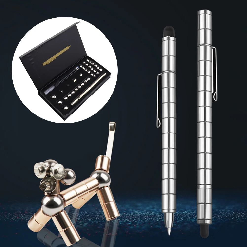 Magnetic Pen Metal Fun Magnet Modular Think Ink Toy DIY Creative Office Stationery Polar Capacitor Magnet Writing Supplies Gift
Magnetic Pen Metal Fun Magnet Modular Think Ink Toy DIY Creative Office Stationery Polar Capacitor Magnet Writing Supplies Gift