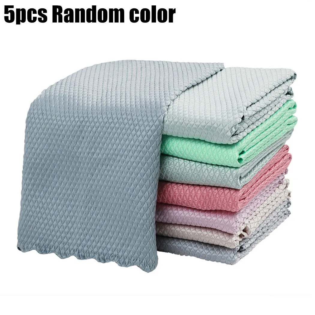 5Pcs Kitchen Anti-Grease Wiping Rags Special Fish Scale Wipes Rag Cleaning Cloth Home Washing Dish Cleaning Towel
5Pcs Kitchen Anti-Grease Wiping Rags Special Fish Scale Wipes Rag Cleaning Cloth Home Washing Dish Cleaning Towel