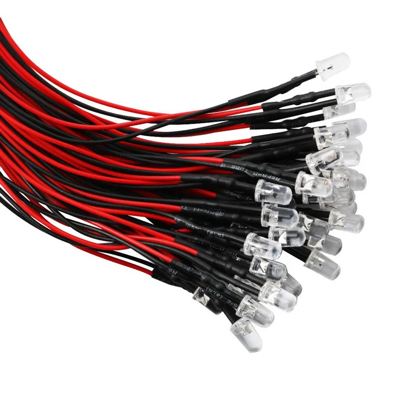 LED Bead RGB Diode Pre-Wired Water Clear Flat Light Emitting 5mm DC12V Round Transparent with Plastic Holder 12V 5V for DIY Home
LED Bead RGB Diode Pre-Wired Water Clear Flat Light Emitting 5mm DC12V Round Transparent with Plastic Holder 12V 5V for DIY Home