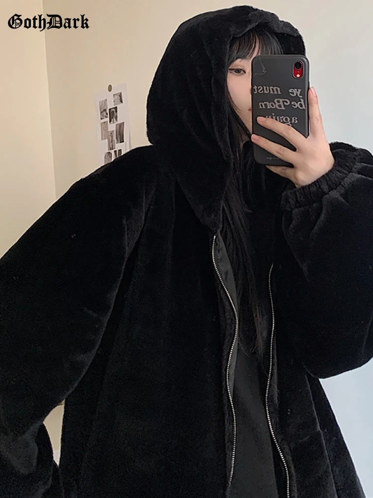 Goth Dark Thic/теплые зимние гранж, черные пальто из искусственного меха, готические панк Куртки унисекс с капюшоном, Alt egirl, модная верхняя одежда ...
Goth Dark Thic/теплые зимние гранж, черные пальто из искусственного меха, готические панк Куртки унисекс с капюшоном, Alt egirl, модная верхняя одежда ...