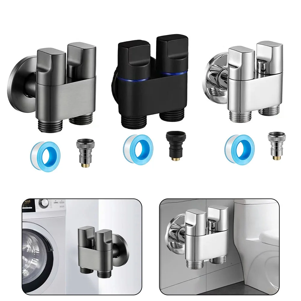 G1/2 1 In Two Out Double Control Washing Machine Faucet Toilet Triangle Valve Kitchen Sink Bathroom Basin Faucet Accessories
G1/2 1 In Two Out Double Control Washing Machine Faucet Toilet Triangle Valve Kitchen Sink Bathroom Basin Faucet Accessories