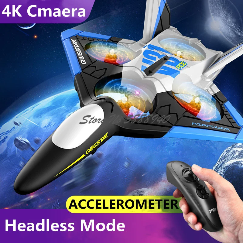 4K Camera Aerial Remote Control Fighter 2.4G 150M Headless Mode 3D Roll Attitude Hold EPP Gravity Induction RC Airplane Model
4K Camera Aerial Remote Control Fighter 2.4G 150M Headless Mode 3D Roll Attitude Hold EPP Gravity Induction RC Airplane Model