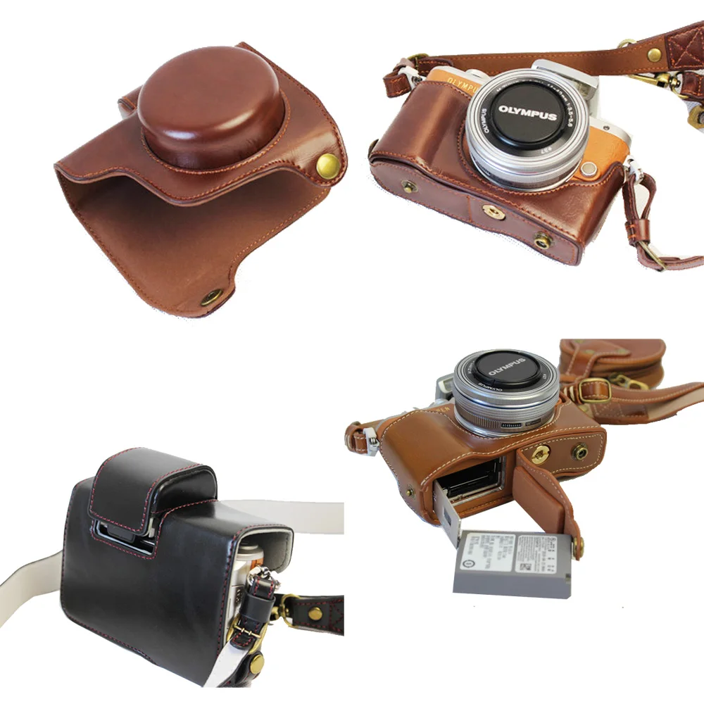 New Luxury Pu Leather Video Camera Case For Olympus EPL8 E-PL8 14-42mm Camera Bag Open Battery With strap Mini Pouch
New Luxury Pu Leather Video Camera Case For Olympus EPL8 E-PL8 14-42mm Camera Bag Open Battery With strap Mini Pouch