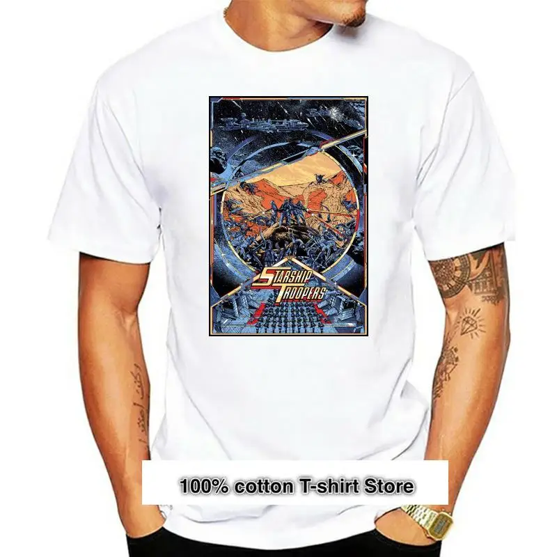 Camiseta de Star Ship Troopers, póster de película (1997), todas las tallas, S-5XL, Retro, cuello redondo
Camiseta de Star Ship Troopers, póster de película (1997), todas las tallas, S-5XL, Retro, cuello redondo