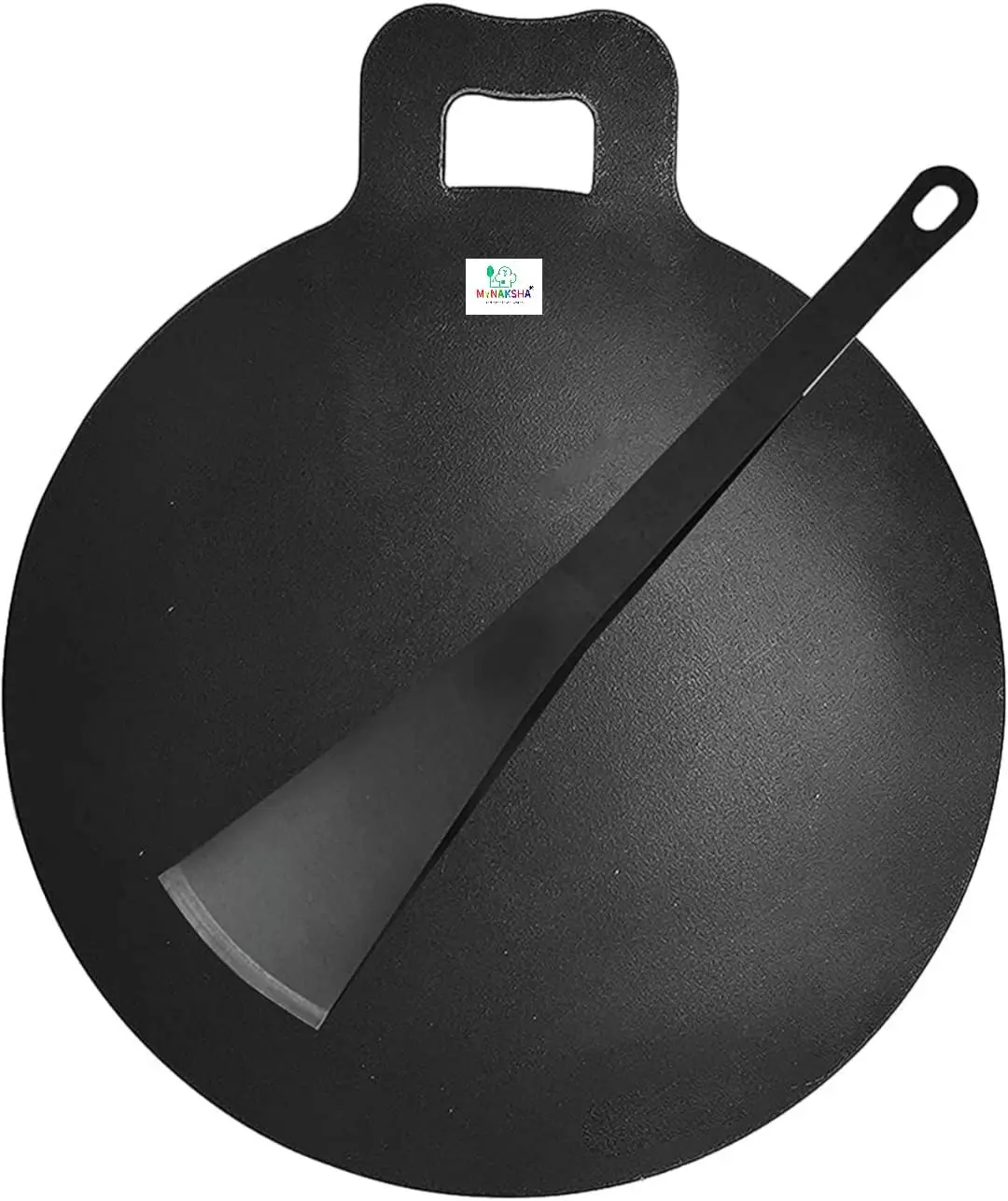 Dosa Tawa Iron Dosa Kallu CookwareLarge Size Dosa Iron Tawa - 14 In with Handle Quality, Black
Dosa Tawa Iron Dosa Kallu CookwareLarge Size Dosa Iron Tawa - 14 In with Handle Quality, Black