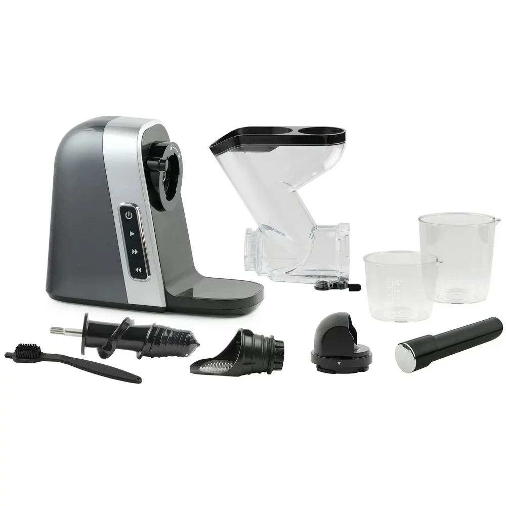Medium 200W Gray Slow Masticating Juicer with Wide Mouth Chute for Less Prep Portable blender Mini portable blender Kitchen Blen
Medium 200W Gray Slow Masticating Juicer with Wide Mouth Chute for Less Prep Portable blender Mini portable blender Kitchen Blen
